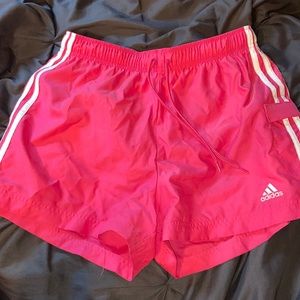 Pink adidas shorts